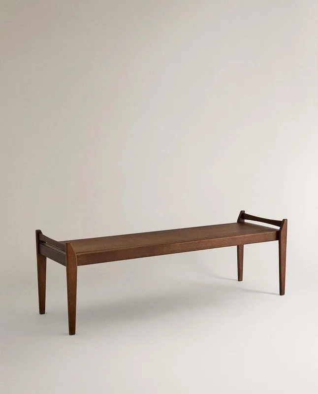 BANCO LARGO MADERA en Madera natural - Butacas, banquetas y puffs, Uruguay | Zara Home, vista 3