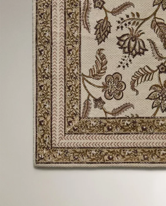 ALFOMBRA ESTAMPADO FLORAL en Beige - Alfombras, Uruguay | Zara Home, vista 5