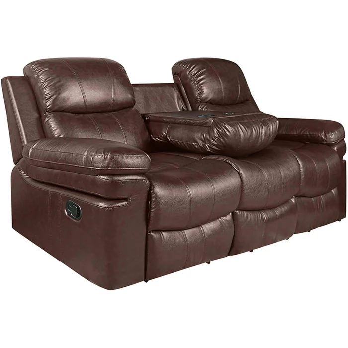 Sillón Reclinable 3 Cuerpos Pu Marron Mr2138 Choc. en CHOC. - Sillones y sofás, Uruguay | Divino, vista 2