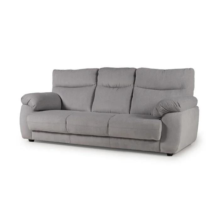 Sofá Aura - Tela Aquaclean Sustentable - 3 cuerpos - A fabricar en Gris - Sillones y sofás, Uruguay | NYR