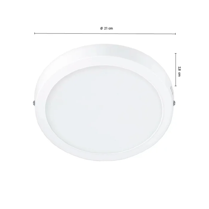 Panel LED LEDVANCE OSRAM Slim Redondo De Adosar 18W Luz Cálida en Blanco - Lámparas colgantes, Uruguay | Serlux, vista 4