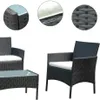 Juego de jardin Aruba Negro en Negro - Muebles para el exterior, Uruguay | La Cueva Muebles, vista 4 de 6