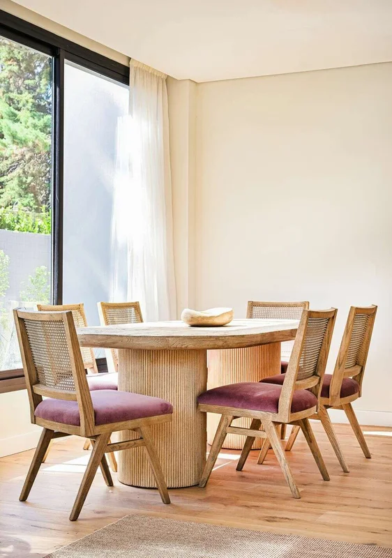 SILLA MODERNA CON ESTERILLA - TERCIOPELO UVA en Violeta - Sillas, Uruguay | La Iberica, vista 8