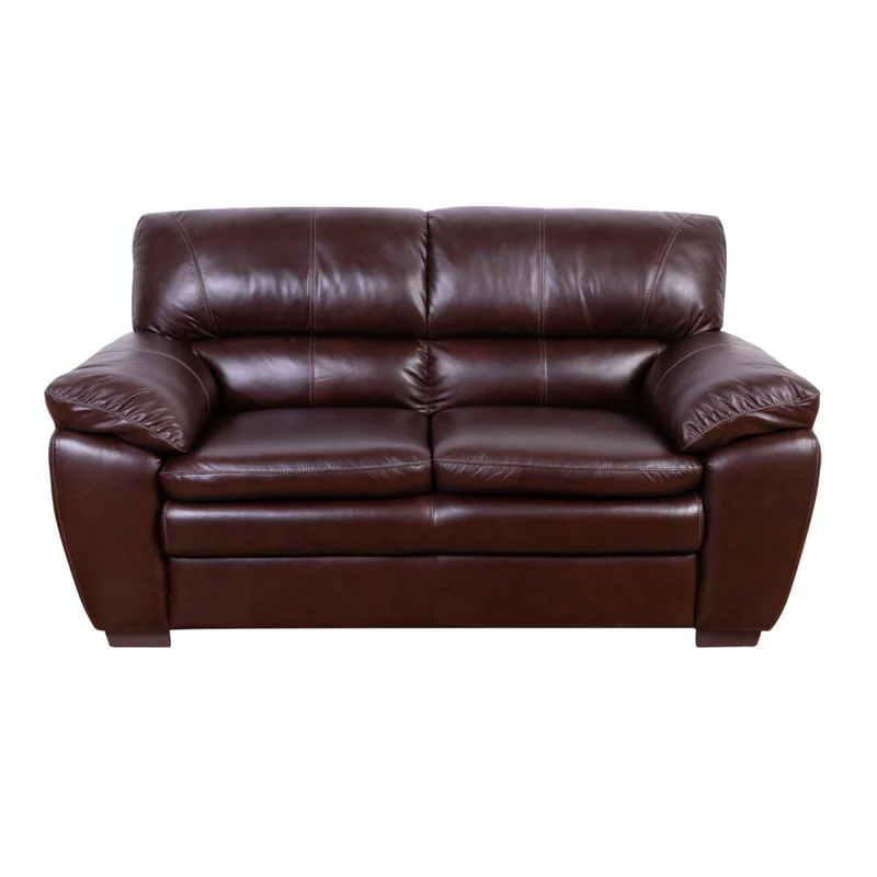Sofá 2 Cuerpos Cuero-100-natural Marron New Focus Cognac en Marrón - Sillones y sofás, Uruguay | Divino, vista 3