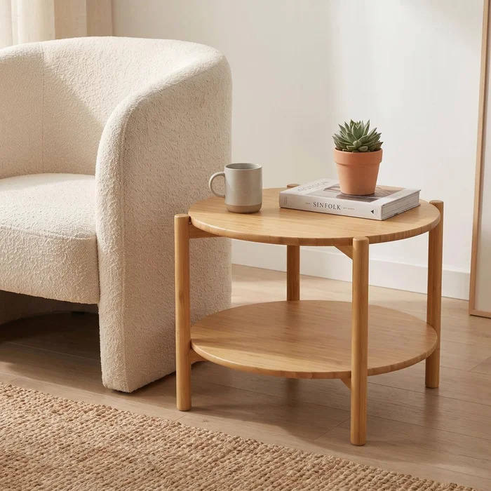 Mesa Auxiliar Taos en Madera natural - Muebles, Uruguay | Uruguay Bamboo, vista 2