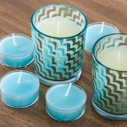 Set x4 Velas Con 2 Vasos - Velas y Portavelas, Uruguay | Tiendas Montevideo