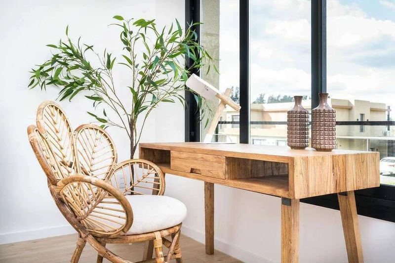 ESCRITORIO NORDICO - OLMO NATURAL en Madera natural - Escritorios, Uruguay | La Iberica, vista 14