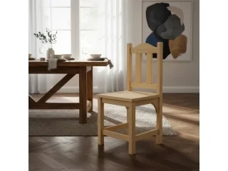 Silla de Pino en Madera natural - Mesas de comedor, Uruguay | Quesal, vista 6