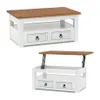 Promo Rack de Tv + Mesa Ratona Articulada Linea Naturale - Blanco/Roble en Multicolor - Muebles para TV, Uruguay | La Cueva Muebles, vista 10 de 10
