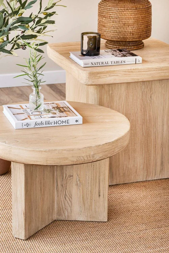 MESA LATERAL DUA - OLMO en Madera natural - Mesas de living, Uruguay | La Iberica, vista 2
