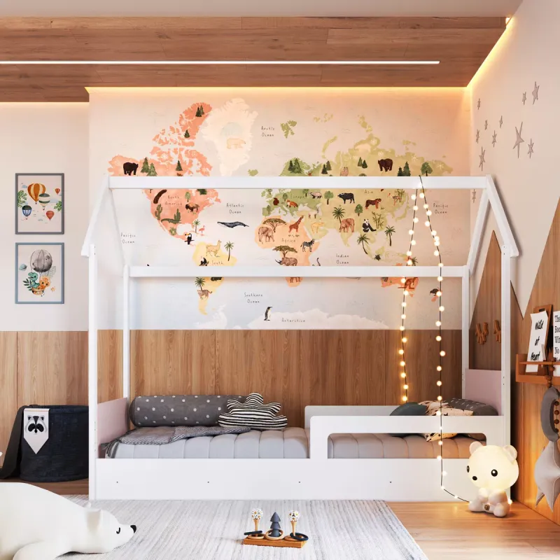 Cama Siena – Rosado en Rosa - Dormitorio, Uruguay | RM Muebles y Deco