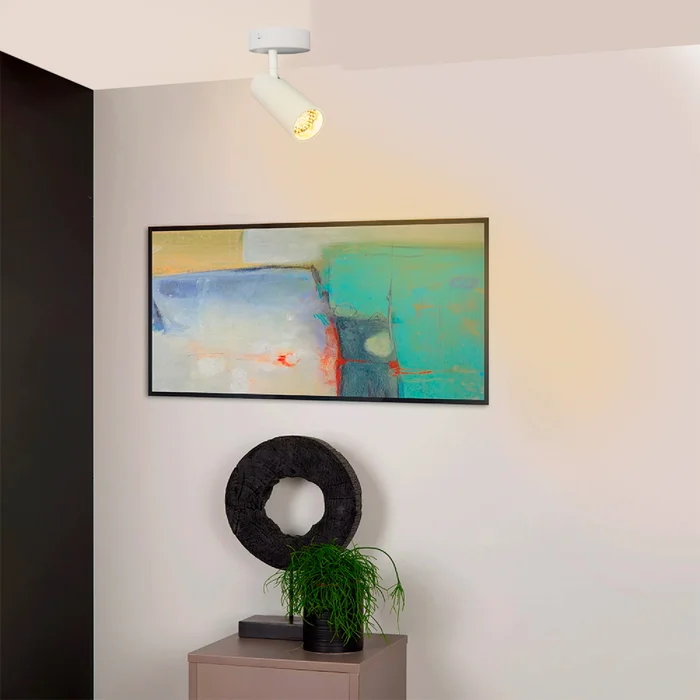 Luminaria De Adosar Long Leticia Orientable Blanca en Blanco - Lámparas colgantes, Uruguay | Serlux, vista 2