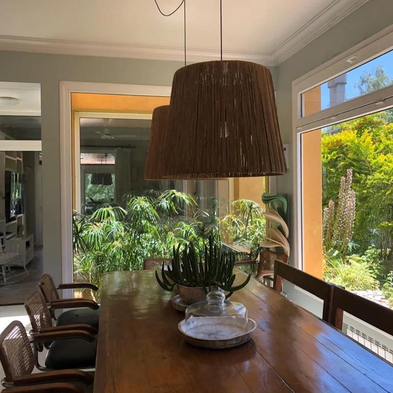 Colgante Cónico Simple en hilo en Marrón - Lámparas colgantes, Uruguay | La Perla, vista 6