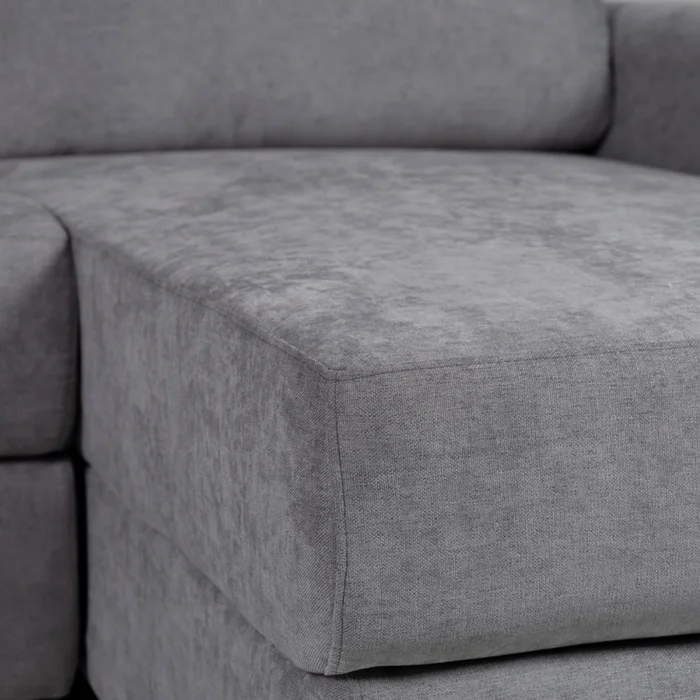 Rinconera Elyon - Tela Microfibra - Chaise derecho - 9250 (Grafito) en Gris - Sillones y sofás, Uruguay | NYR, vista 3