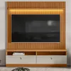 Rack con Panel Ouro Preto Listones de madera y Led 180cm MDF/MDP - Muebles para TV, Uruguay | Balton, vista 7 de 7