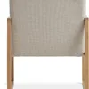 Sillón KALUNDBORG tela 1 cuerpo arena/roble en Madera natural - Butacas, banquetas y puffs, Uruguay | JYSK, vista 4 de 5