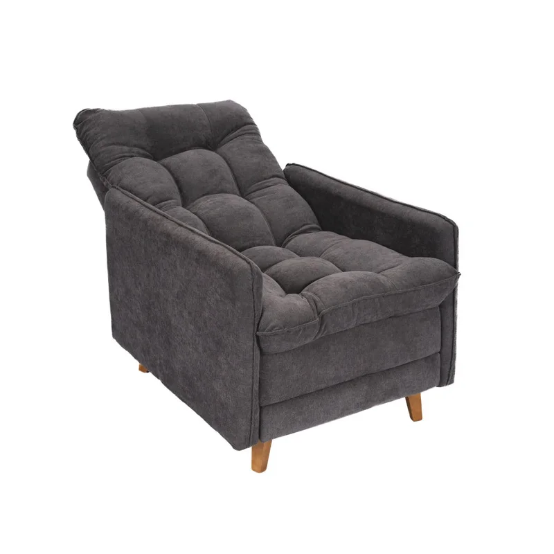 Poltrona reclinable Con Puff - Luxor - Gris en Gris - Sillones y sofás, Uruguay | Ecowood, vista 4