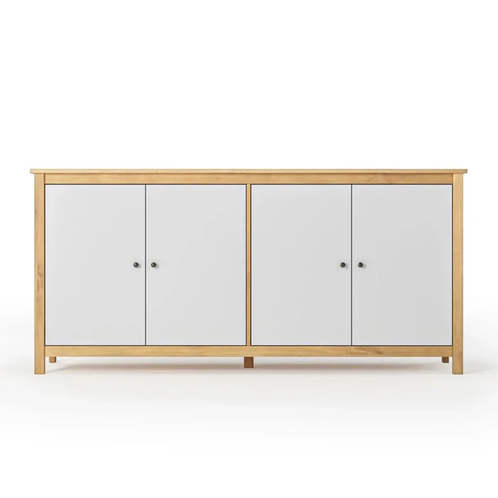 Aparador Cómoda 4 Puertas - Línea Maden - Blanco en Blanco - Aparadores y recibidores, Uruguay | Ecowood, vista 3