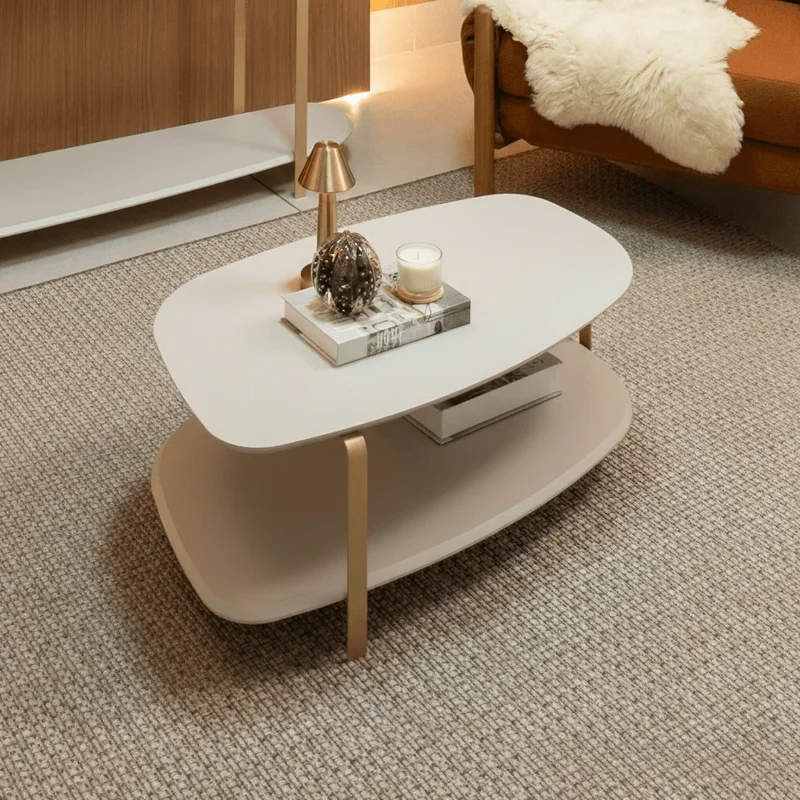 Mesa Ratona Santorini 90CM Organica en Beige - Mesas de living, Uruguay | Balton, vista 4