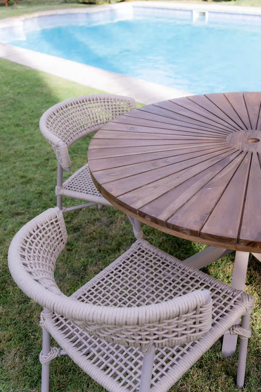 Silla en cuerda náutica beige y aluminio en Beige - Sillas, Uruguay | Entrecasa, vista 3