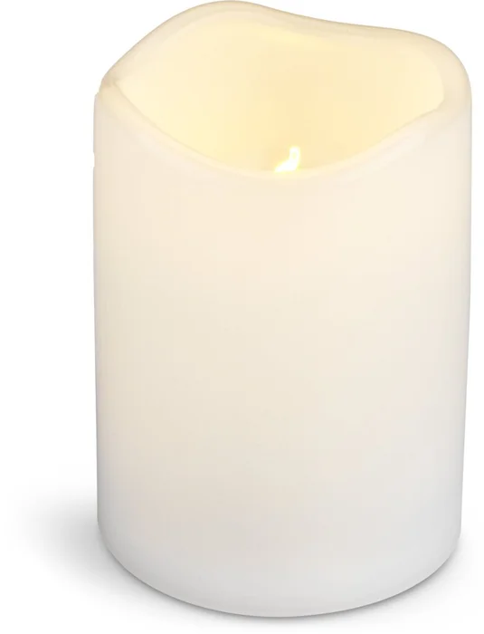 Vela pilar LED SOREN Ø8xA13cm blanco en Blanco - Velas y Portavelas, Uruguay | JYSK
