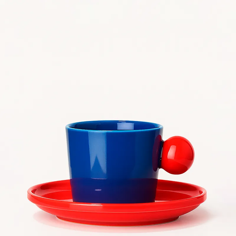 Set Taza + Plato Creativo en Azul - Decoración, Uruguay | Cabana