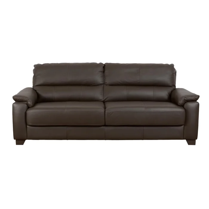 Sofa 3 Cuerpos Cuero-100-natural Marron Venecia Choc. en Marrón - Sillones y sofás, Uruguay | Divino, vista 2