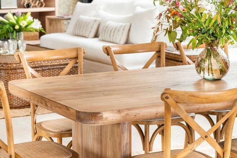 MESA COMEDOR ATHENA - 2.00 X 1.00 MTS en Madera natural - Mesas de comedor, Uruguay | La Iberica, vista 24
