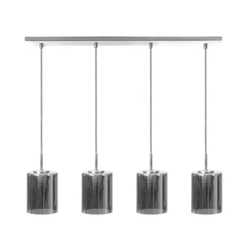 Lámpara De Techo Metal-y-vidrio Gris Lp95685 en Gris - Lámparas colgantes, Uruguay | Divino
