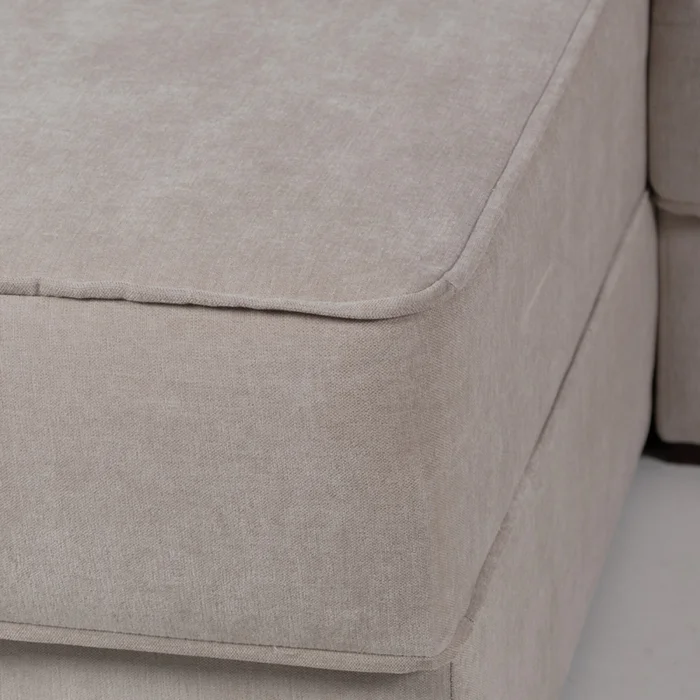 Rinconera Olimpus - Tela Microfibra - Chaise izquierdo - Kruger 02-152 (Beige) en Beige - Sillones y sofás, Uruguay | NYR, vista 3