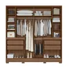 Ropero Placard Dormitorio 10 Puertas 4 Cajones Con Espejo en Multicolor - Roperos y placares, Uruguay | Muebles Express, vista 2 de 5