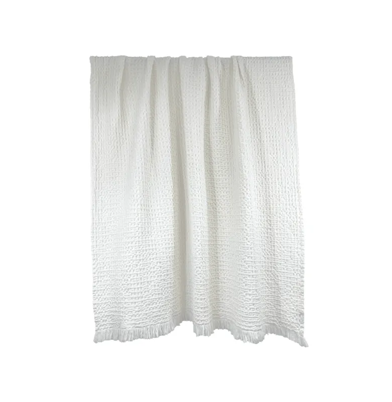 HARM MANTA TEMPO en Blanco - Textiles, Uruguay | Masinfinito Casa