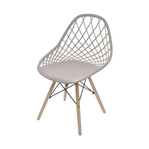 SILLA KAILA PP Y MADERA BEIGE en Beige - Sillas, Uruguay | Koz