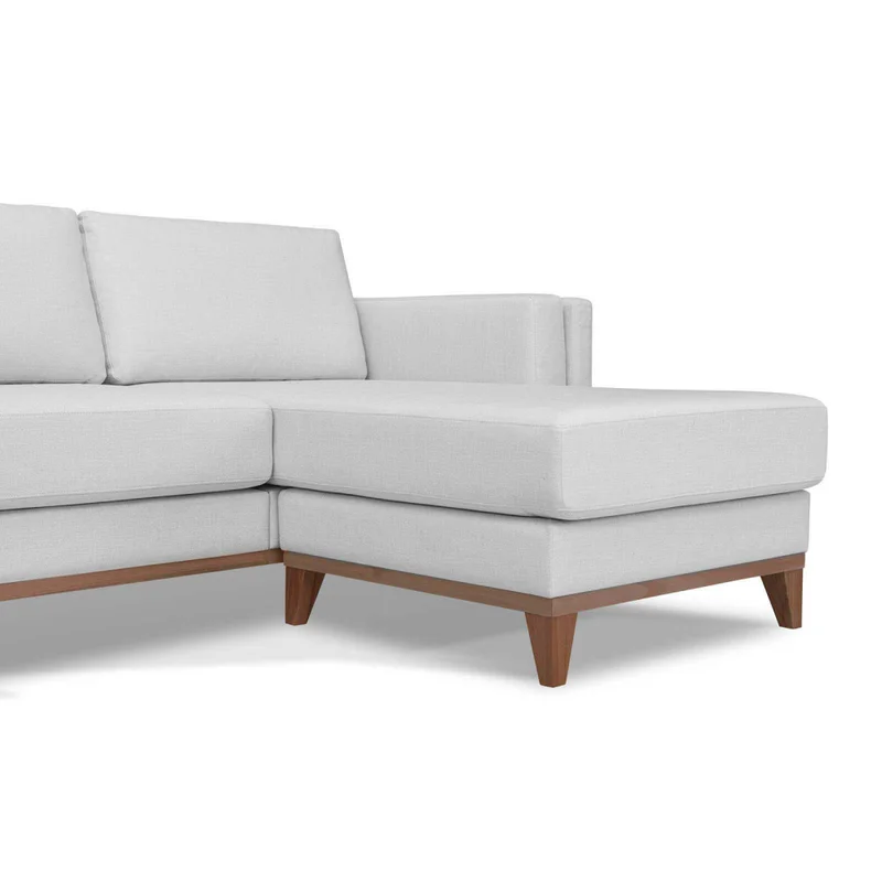 Sillón Con Chaise 3 Cuerpos Tela-premium Gris Easy Clean Luxor Premium Gris Cla en Gris - Sillones y sofás, Uruguay | Divino, vista 6