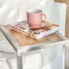 MESA AUXILIAR - OLMO Y ACERO en Madera natural - Mesas de living, Uruguay | La Iberica, vista 4 de 6