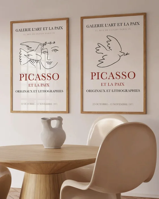 Picasso - Paloma en Blanco - Láminas, Uruguay | La Cuadrería