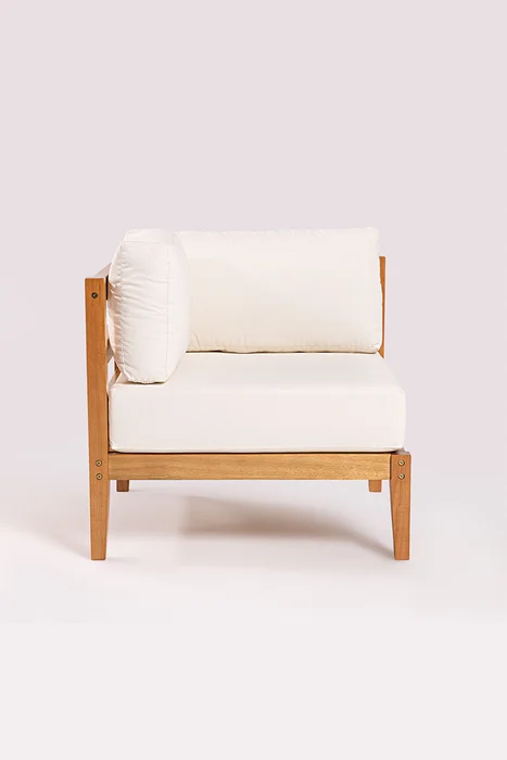 ESQUINA CANNES RIPADA ACQUABLOCK CRUDO 74x74x66CM JATOBA - Muebles para el exterior, Uruguay | Vinibel, vista 2
