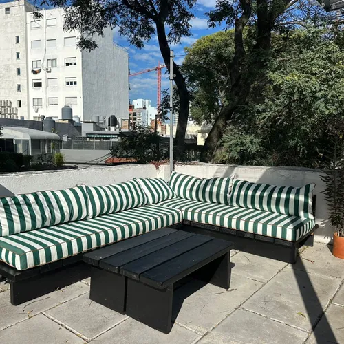 Sillon esquinero a medida en Multicolor - Muebles para el exterior, Uruguay | Entrecasa