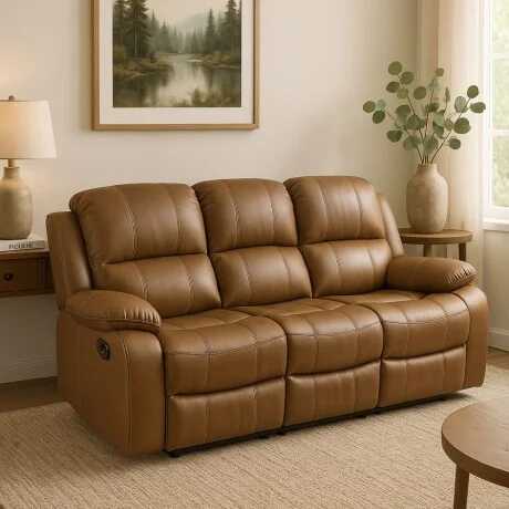Sillon reclinable 3 cuerpos en Marrón - Sillones y sofás, Uruguay | La Cueva Muebles, vista 12