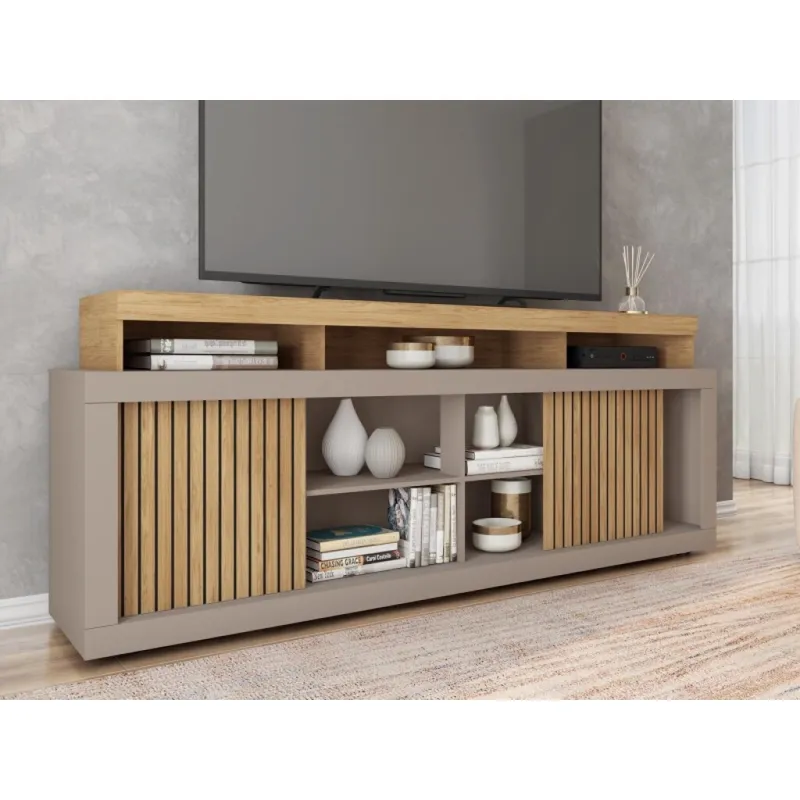 Rack Aegon 1.80 en Gris - Muebles para TV, Uruguay | Albanés