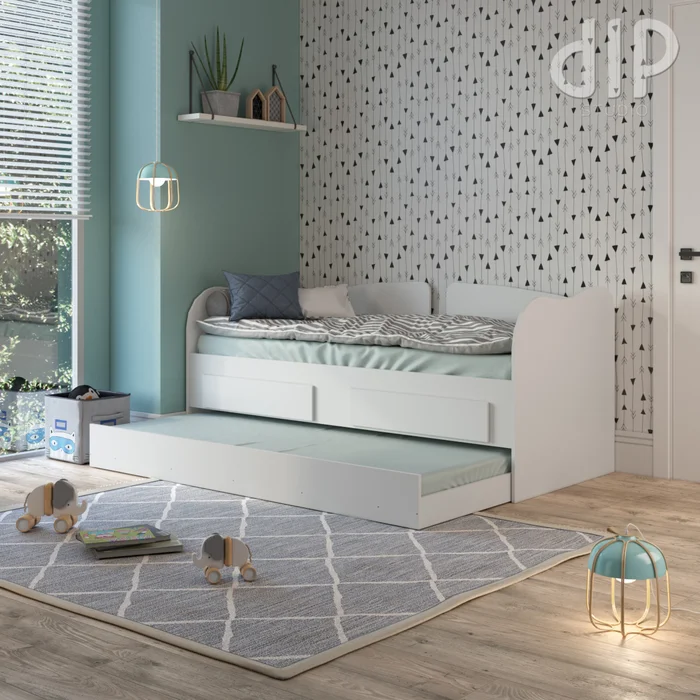 Cama Marinera Bicama Juvenil Dormitorio Auxiliar Con Cajones en Blanco - Dormitorio, Uruguay | Soy Hogar, vista 2