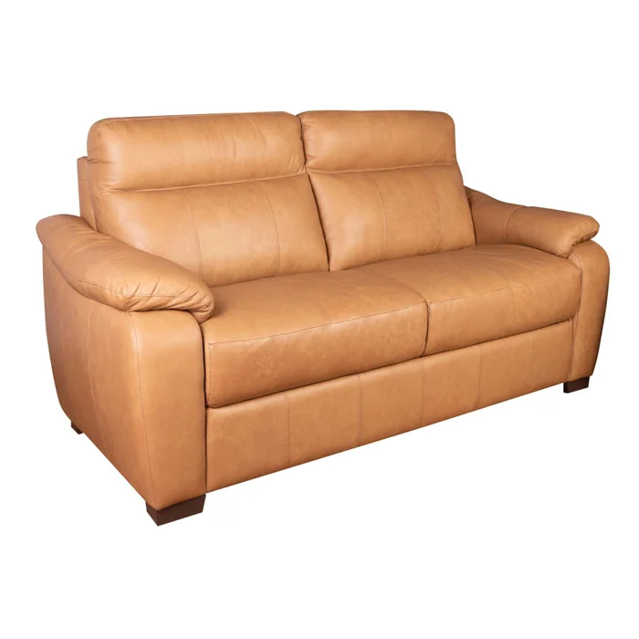 Sofa 2 Cuerpos Cuero-100-natural Marron Laurent Camel en Beige - Sillones y sofás, Uruguay | Divino, vista 2