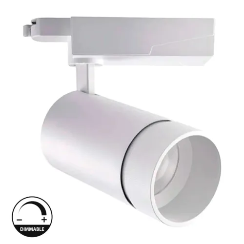 Track Light LED Zoom Blanco Dimerizable 20W Luz Cálida en Blanco - Lámparas colgantes, Uruguay | Serlux