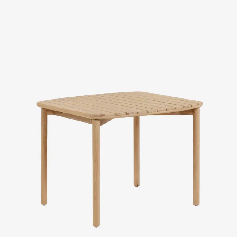 Mesa Sheryl de madera maciza de eucalipto 90 x 90 cm FSC 100% en Madera natural - Mesas de comedor, Uruguay | Kavehome