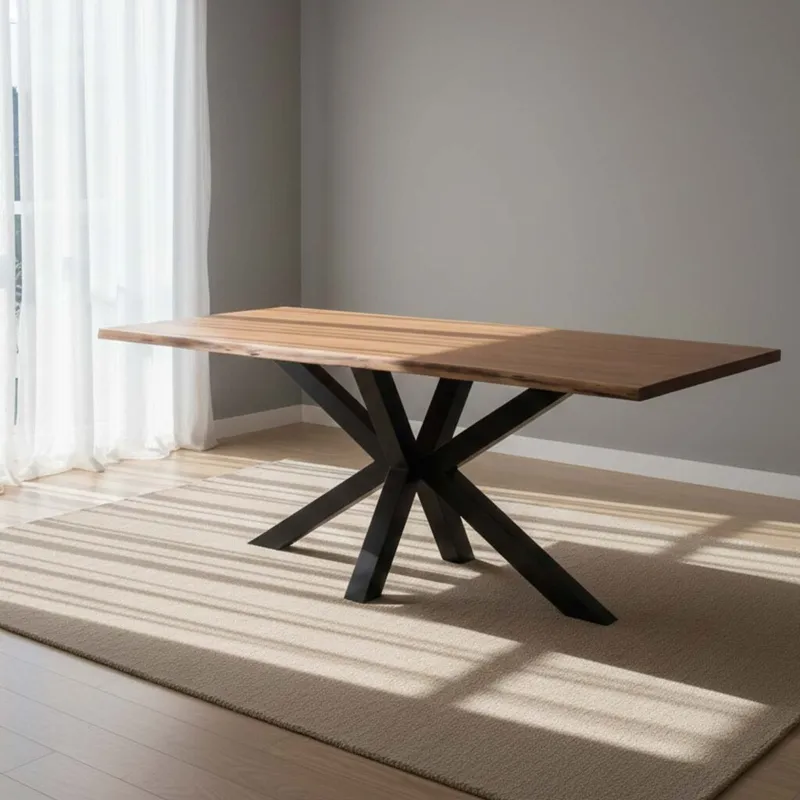 Mesa De Comedor Madera Natural-beige Neat en Madera natural - Mesas de comedor, Uruguay | Divino