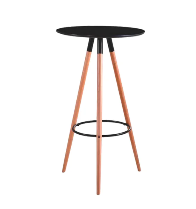 MESA ALTA REDONDA 60 CMS DIAMETRO - PRODUCTO CON DETALLES - en Negro, Uruguay | Champagne Home