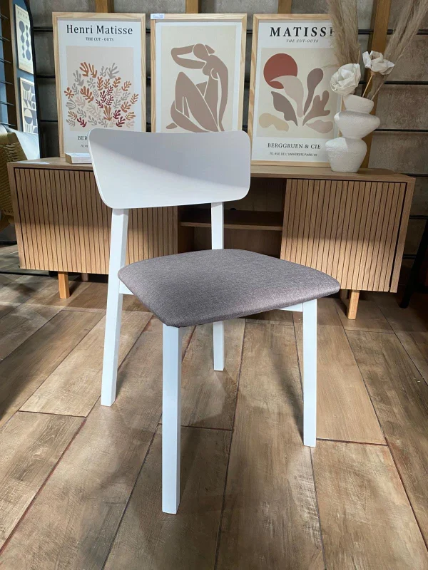 Silla Marruecos – Madera de Gomero Blanco en Blanco - Sillas, Uruguay | Berna Home, vista 5