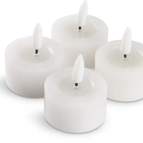 Vela LED INGEMAN Ø4x4 cm 4 unidades en Blanco - Velas y Portavelas, Uruguay | JYSK