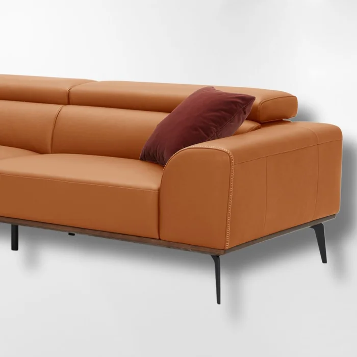 Sofá DUNA CUERO Marrón IZQUIERDO en Marrón - Sillones y sofás, Uruguay | Viasono, vista 4