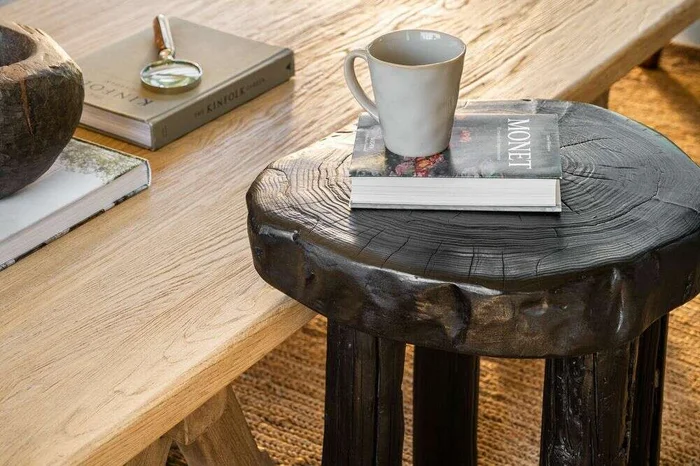 MESA AUXILIAR IRREGULAR NEGRA - 40 CMS en Negro - Mesas de living, Uruguay | La Iberica, vista 4